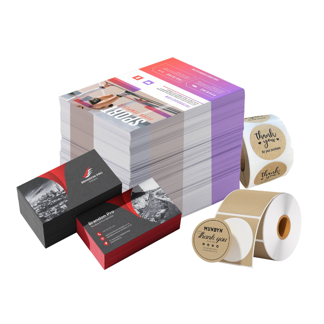 Startup Launch Kit – Cards, Flyers & Stickers + Free Design